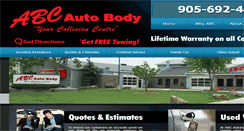 Desktop Screenshot of abcautobody.net